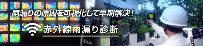 雨漏りの原因を可視化して早期解決！